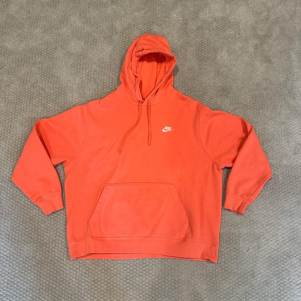 Oversized Salmon Pink Nike Hoodie